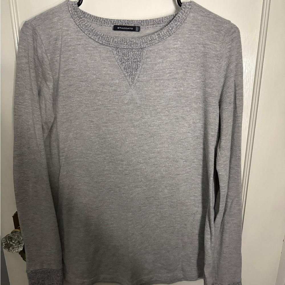 St. John's Bay Light Gray Crewneck Sweater